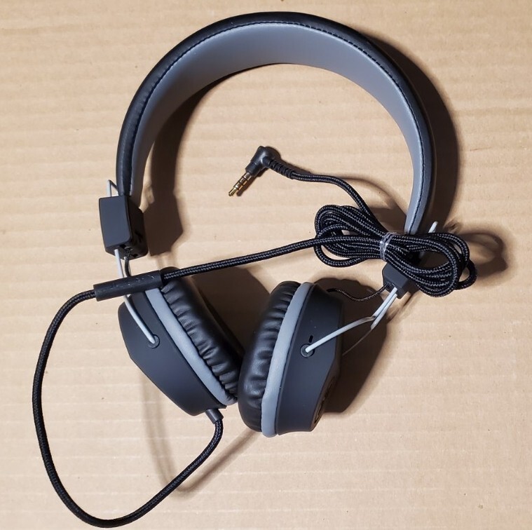 JLAB NEON ON EAR WIRED HEADPHONES BLACK COLOR.