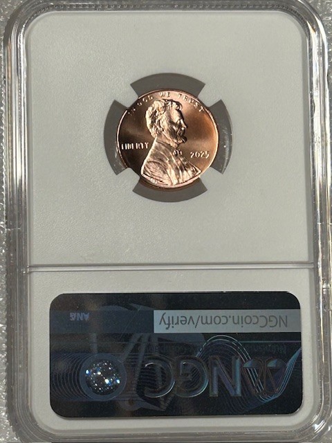 2025 P Lincoln Shield Cent 1C NGC MS69 RD Lincoln Label LAST PENNY!