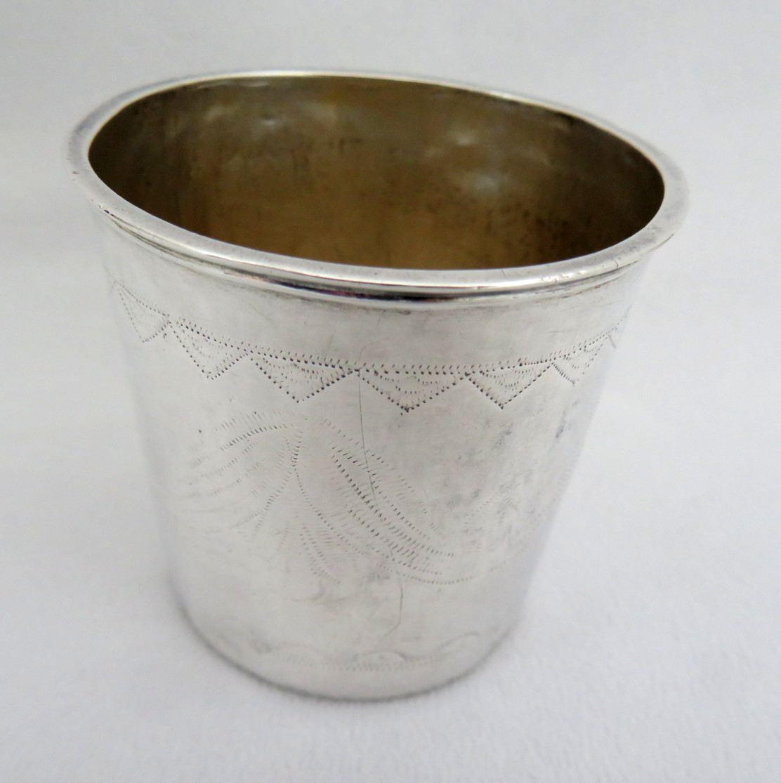 Antique Sterling Silver Beaker / Kiddush Cup 48g ~ Extremely OLD RARE MARKS