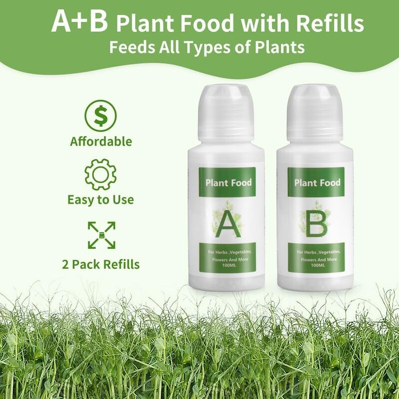 148 pcs Grow Anything Kit Hydroponic Accessories Seed Pods A&B Nutrient Refill