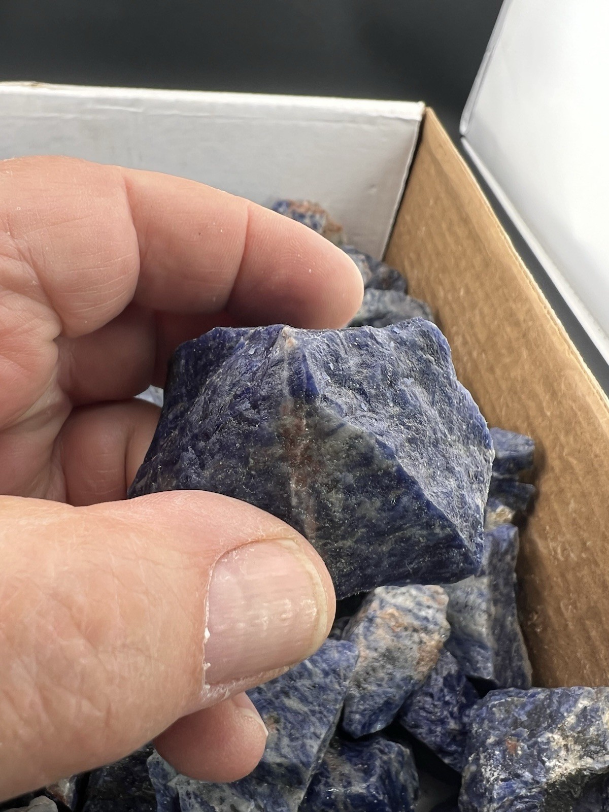 Rough Blue-Violet Sodalite Lapidary Grade or as Display 1 pound+