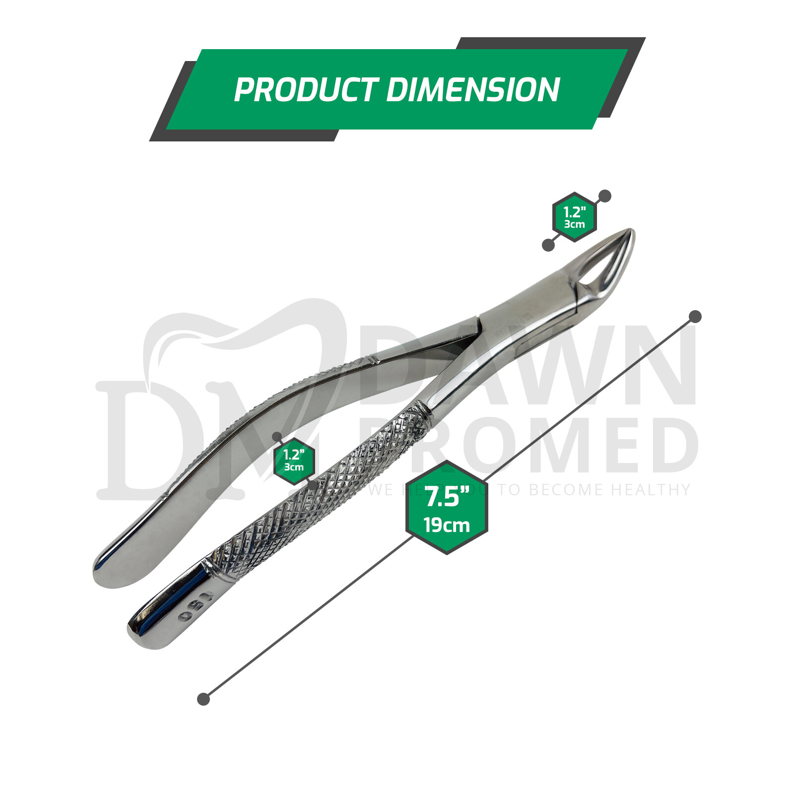 Dental Universal Extracting Forceps 150 for Upper Incisors Root Teeth Surgical