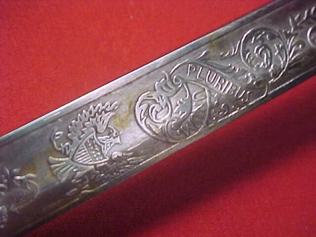 US MODEL 1850 STAFF & FIELD OFFICERS SWORD W/SCABBARD ~ QUALITY REPRODUCTION