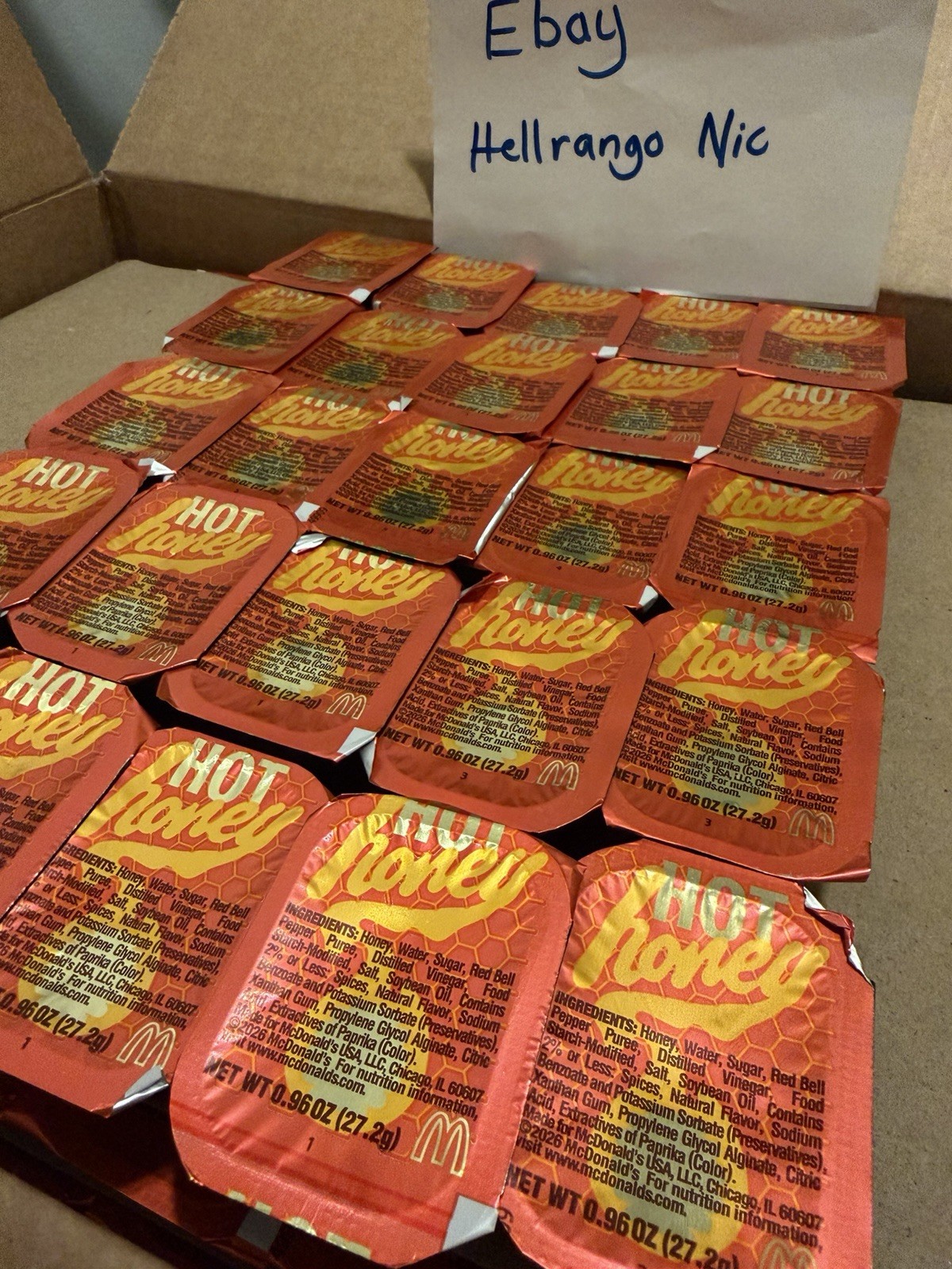 McDonald’s Hot Honey Dipping Sauce (25 Count) *Limited Time Available*