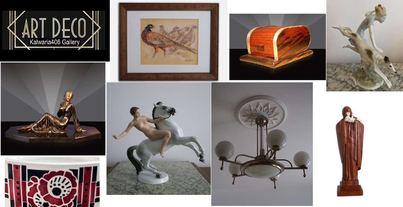 Cubism. Antique French Art Deco Bakelite Writing Set, C .1920