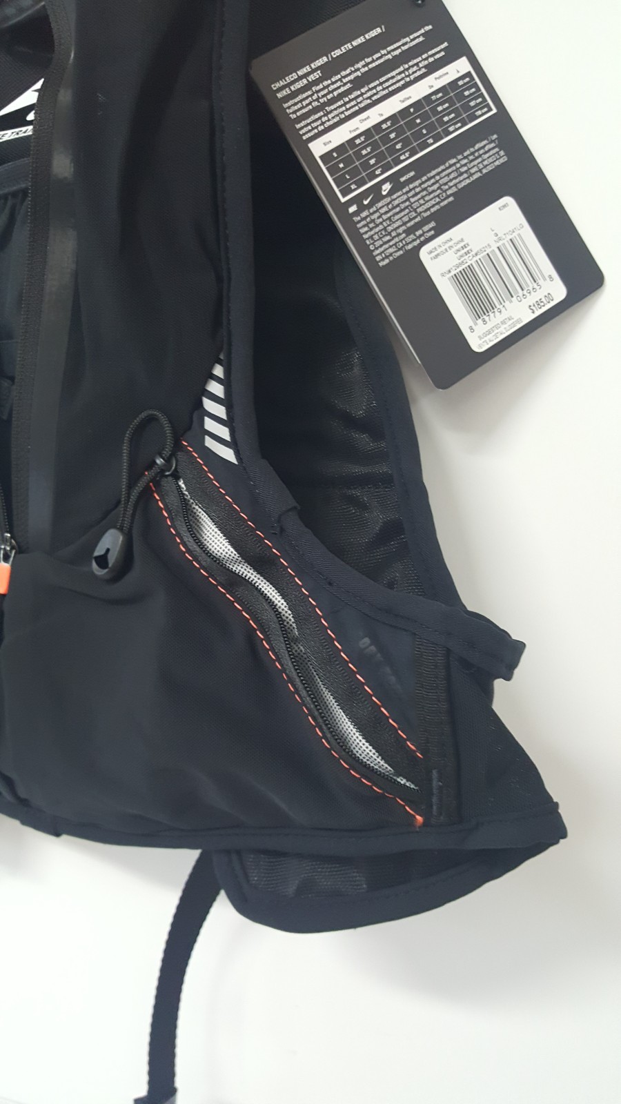 Nike Unisex Kiger Vest Adjustable Form-Fitting Trail Hiking/Running 82883 Large