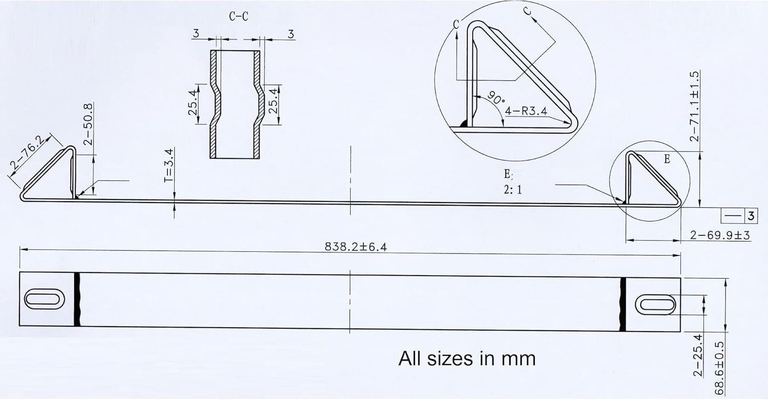 4 Pack Coil Rack/Chock, 33" Long, 10 Gauge Steel Flatbed Trailer Steel Coils