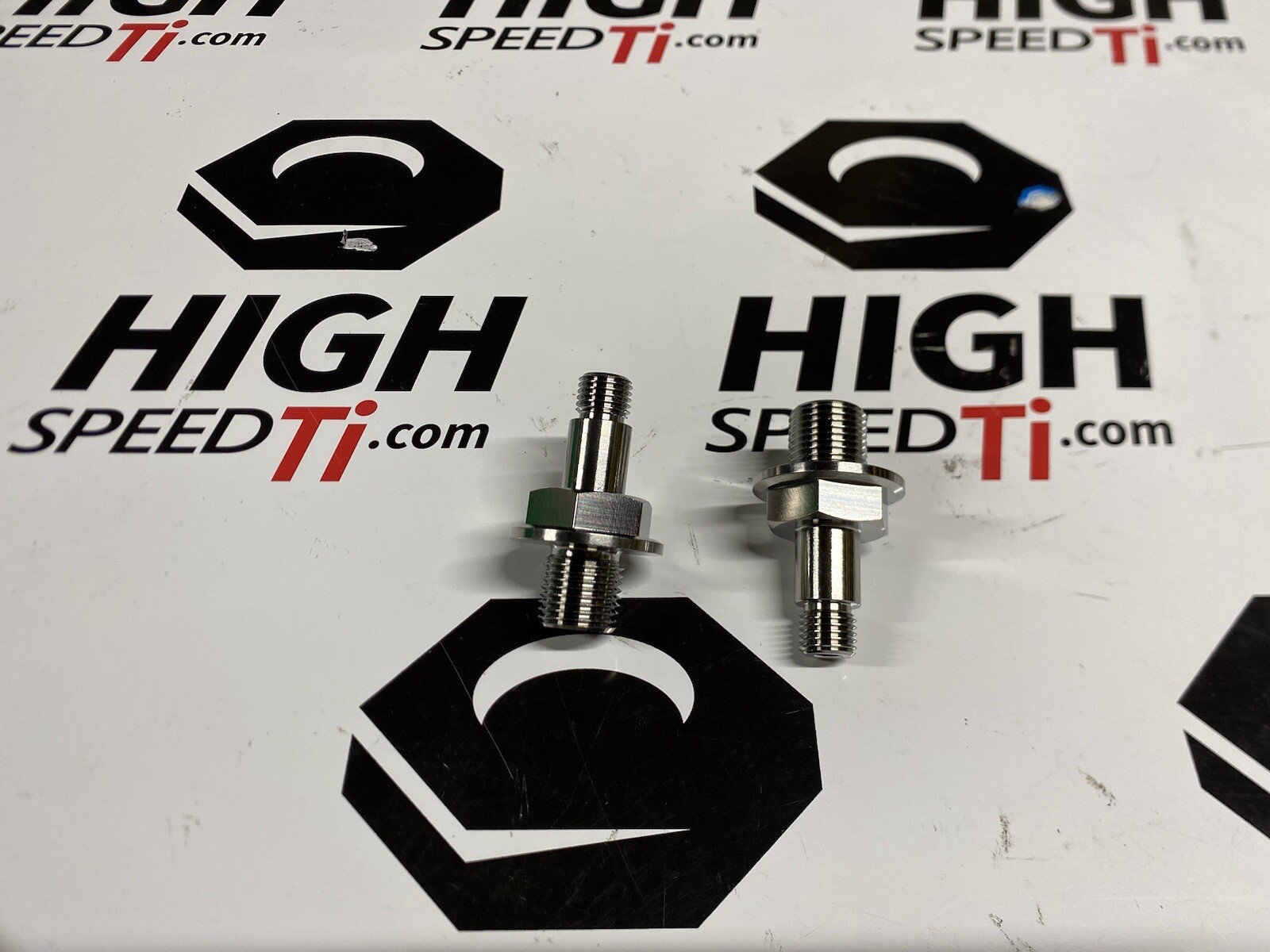 New Sprint Car Light Weight Titanium Kingpin Tether Stud Pair 2pc Ti