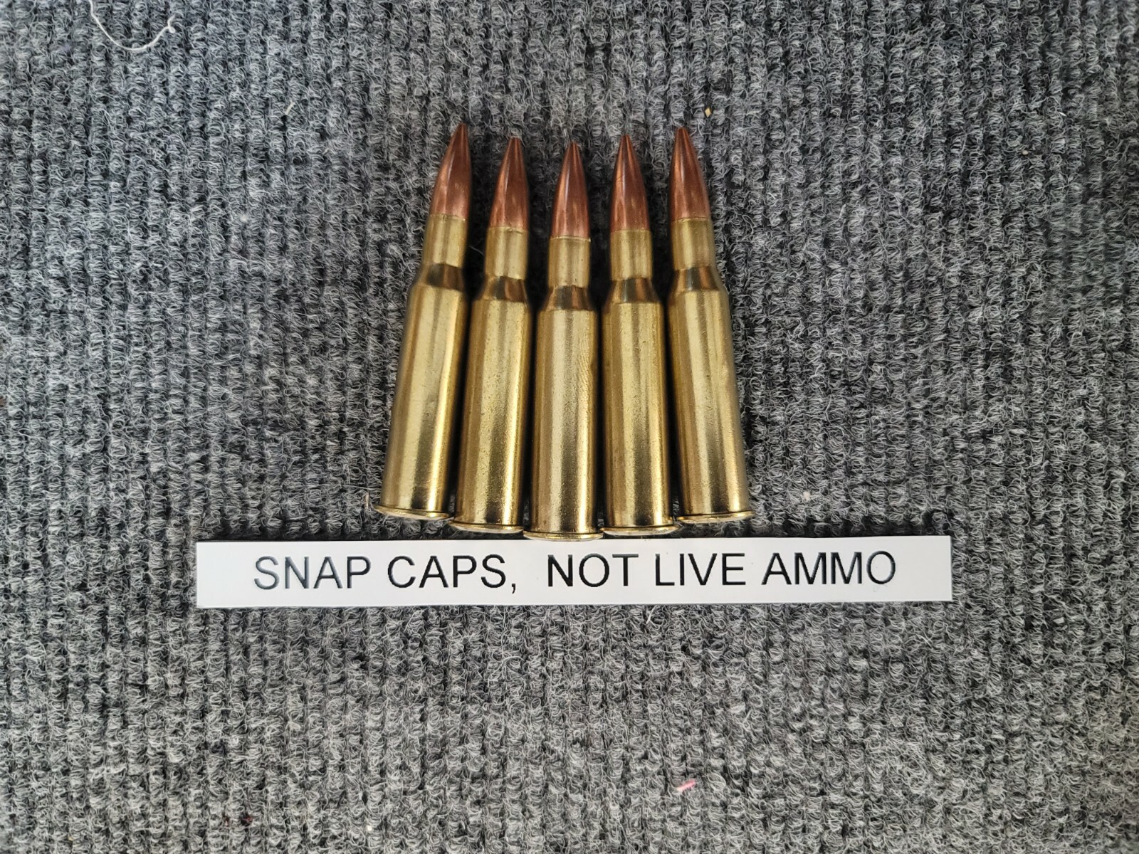 5- 7.62 x 54r 54 r snap caps practice Dry Fire Gun Loading Training 5 pack