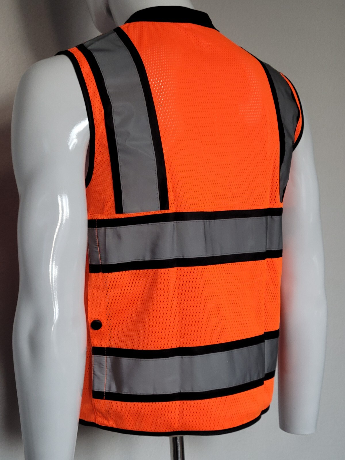 FX Heavy Duty Surveyors Safety Vest with Zipper, Large Plan Pocket