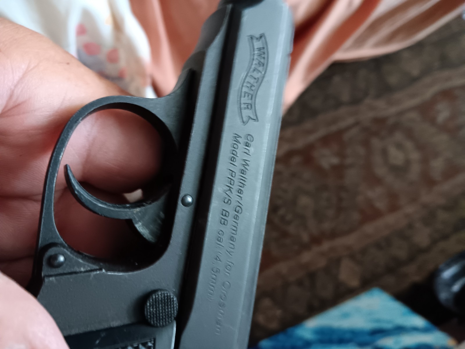 Vintage Crosman Walther PPK/S BB cal. (4.5mm) CO2 Air Pistol Untested