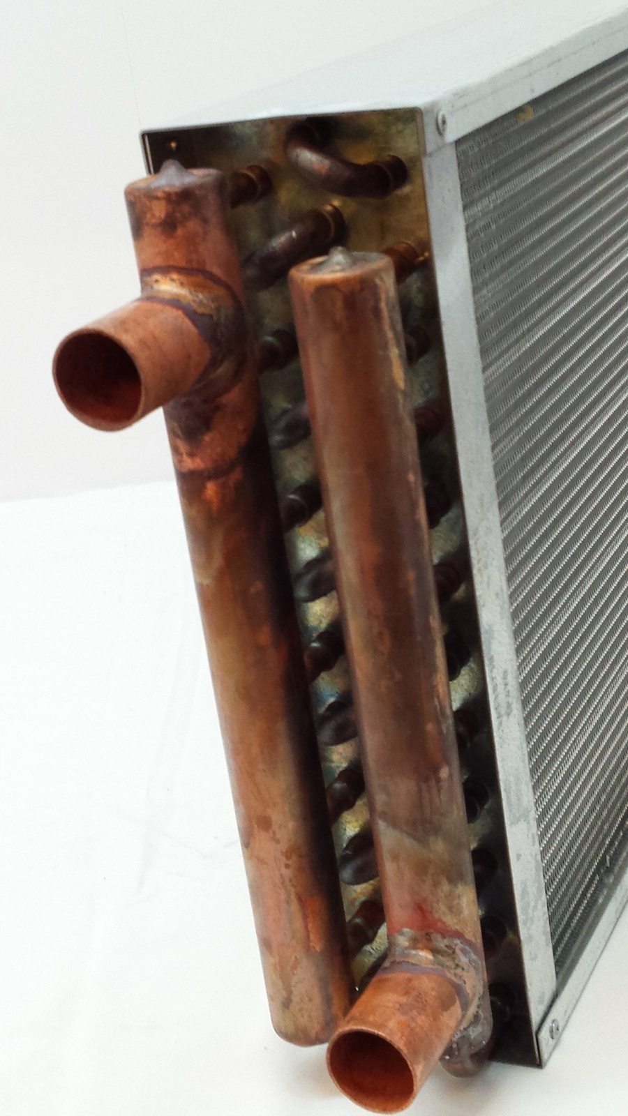 22x30 Water to Air Heat Exchanger~~1" Copper Ports w/ EZ Install Front Flange