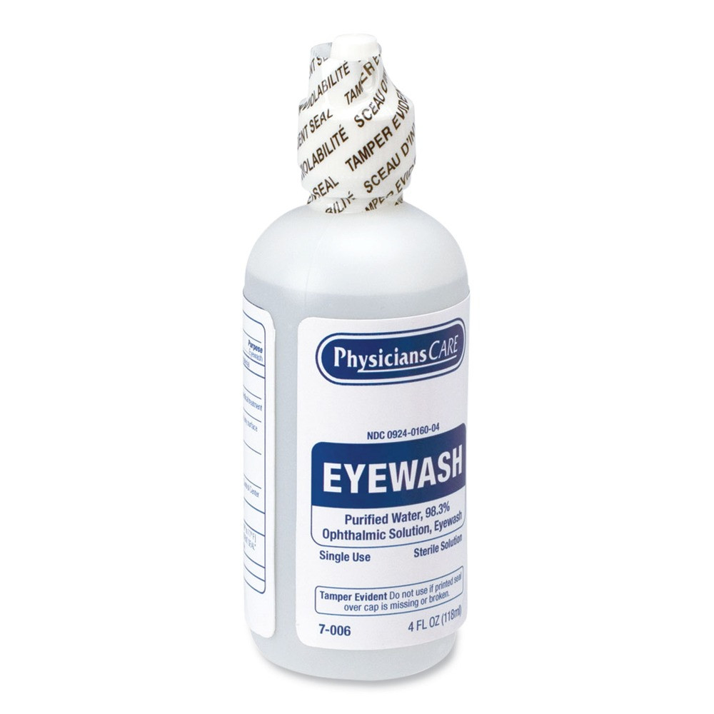PhysiciansCare by First Aid Only 7006 4 oz. First Aid Disposable Eye Wash New