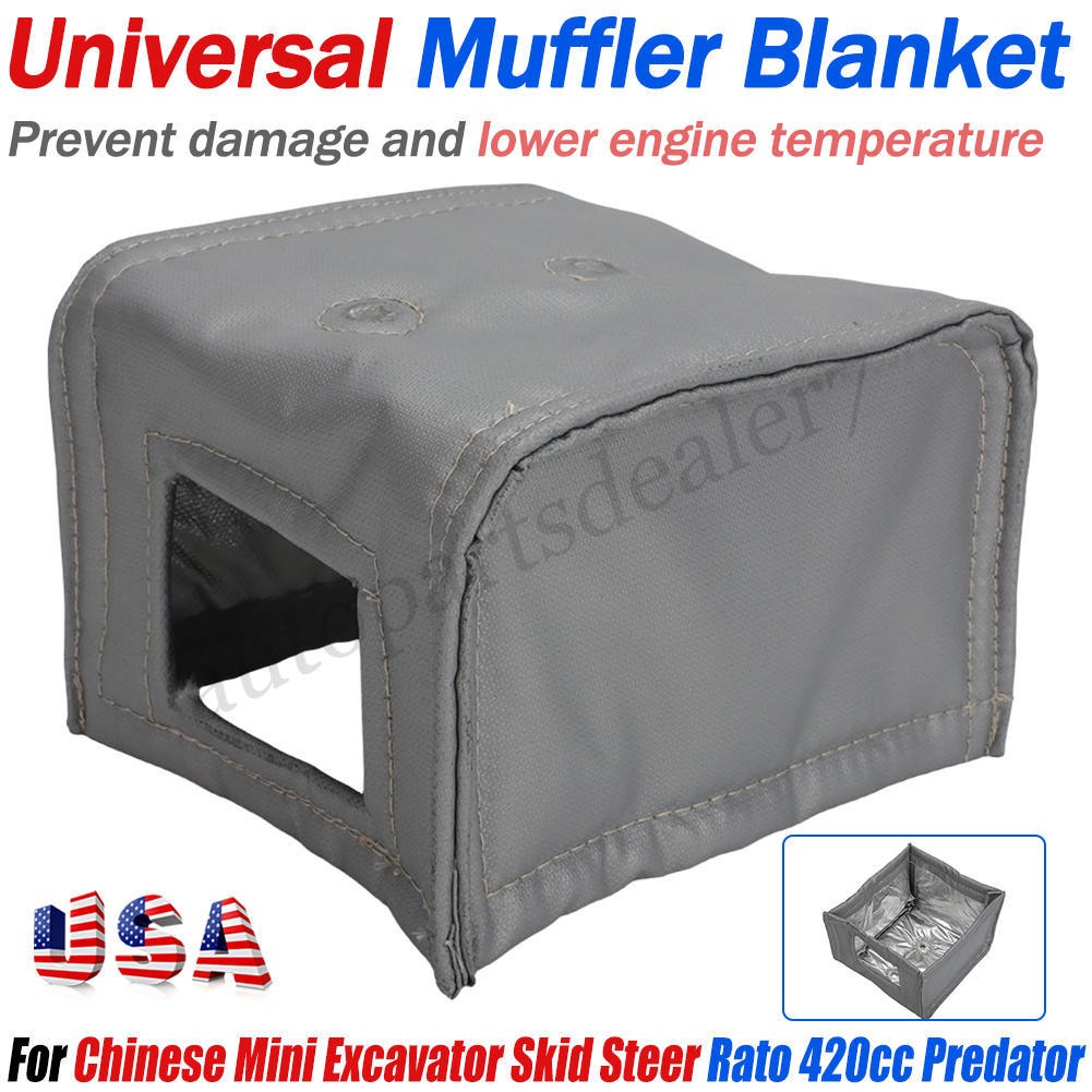 Muffler Blanket For Chinese Mini Excavator Skid Steer Rato 420cc Predator Engine