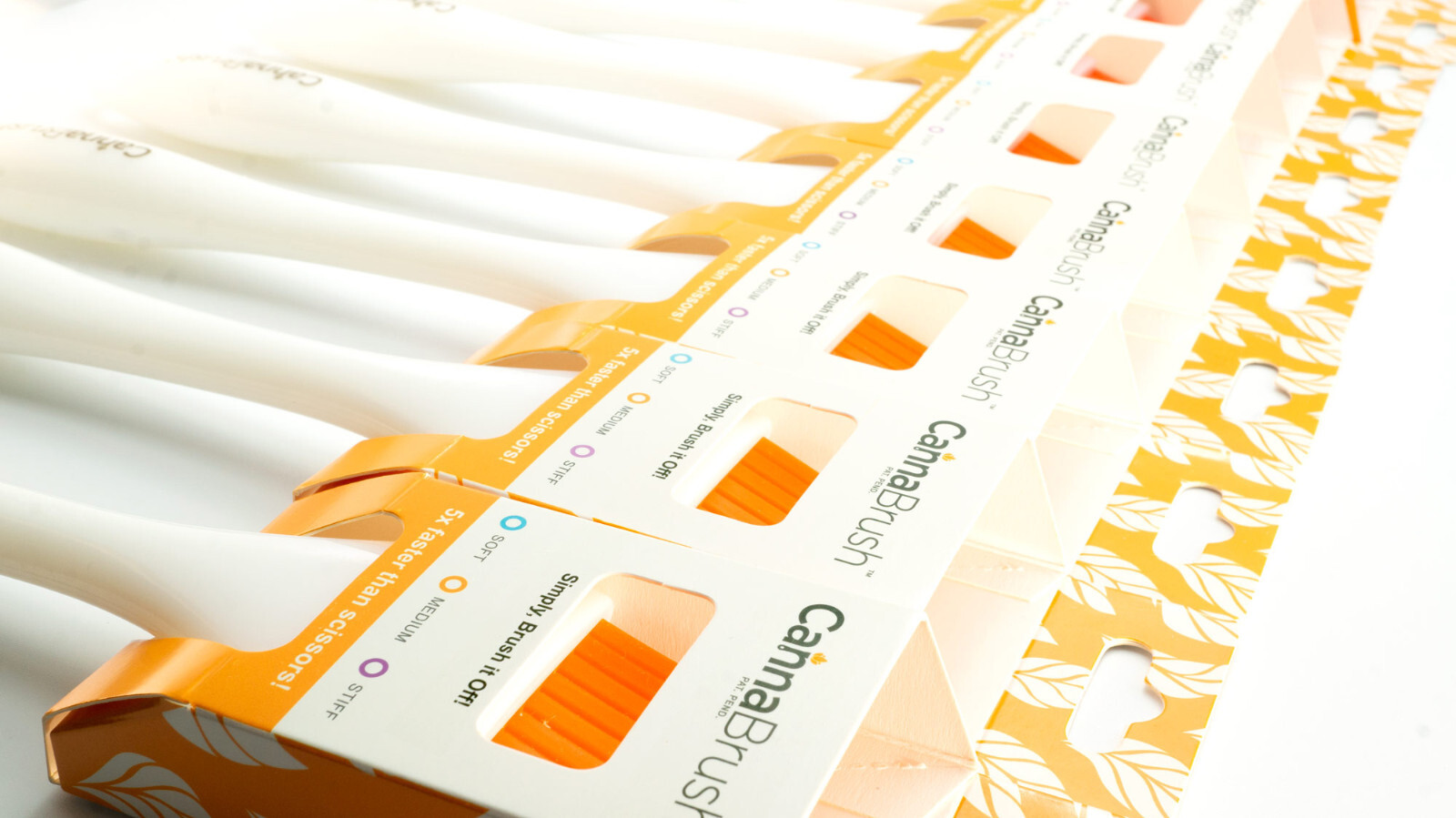 CannaBrush Trimming Brush Ergonomic Hand Brush for Leaf Removal FAST & EFFECTIVE