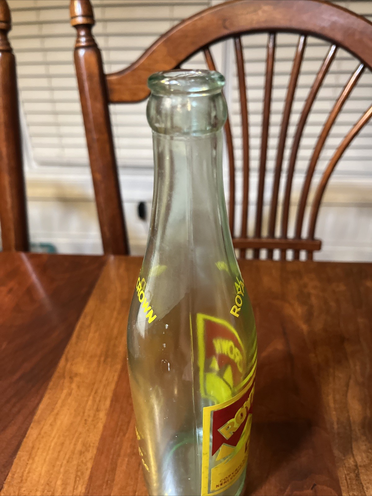 1953 Royal Crown Cola Soda Bottle Nehi Bottling 12oz Greenish Glass 6-286