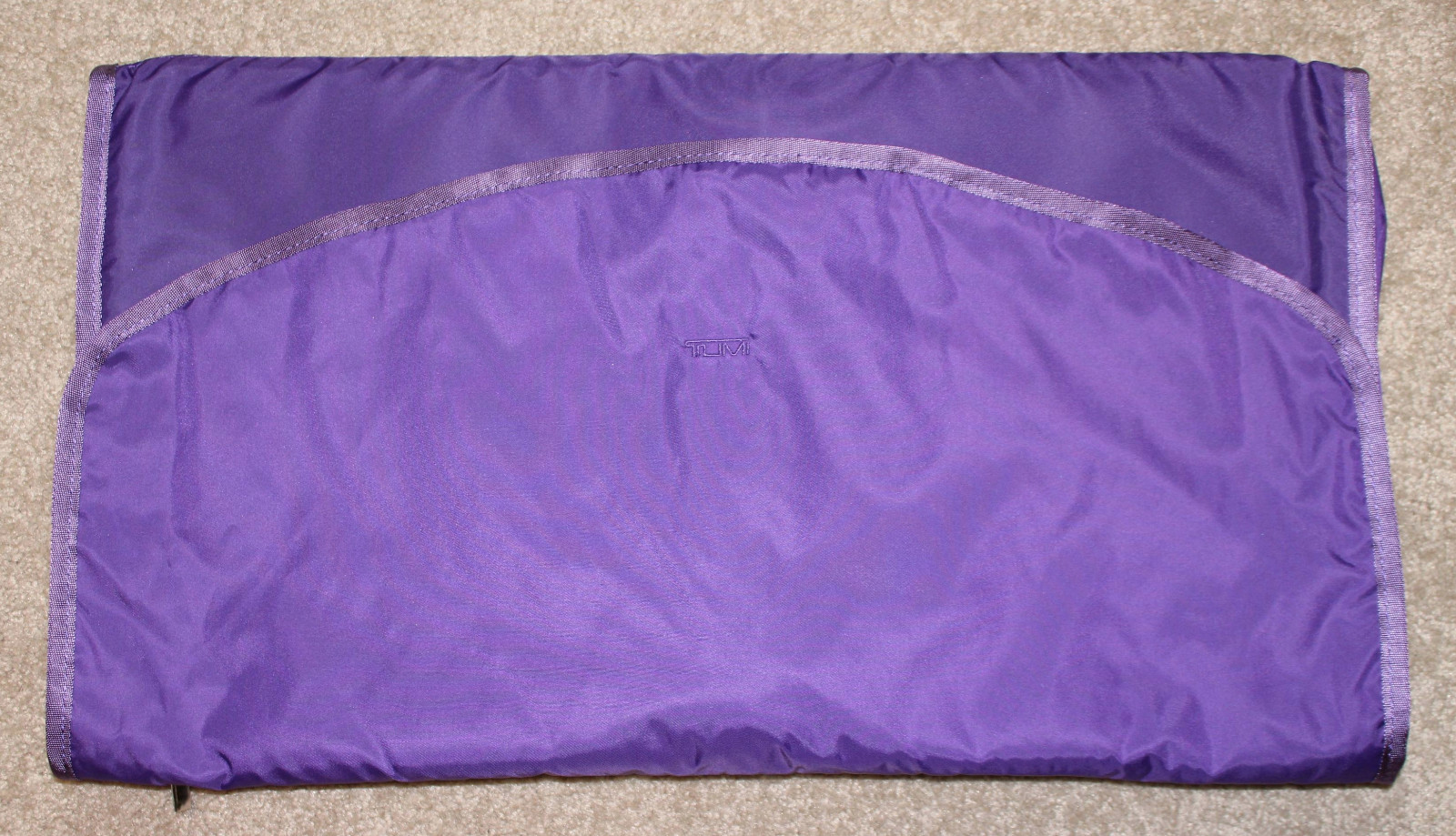 TUMI Purple Nylon Removable Zippered Suitor