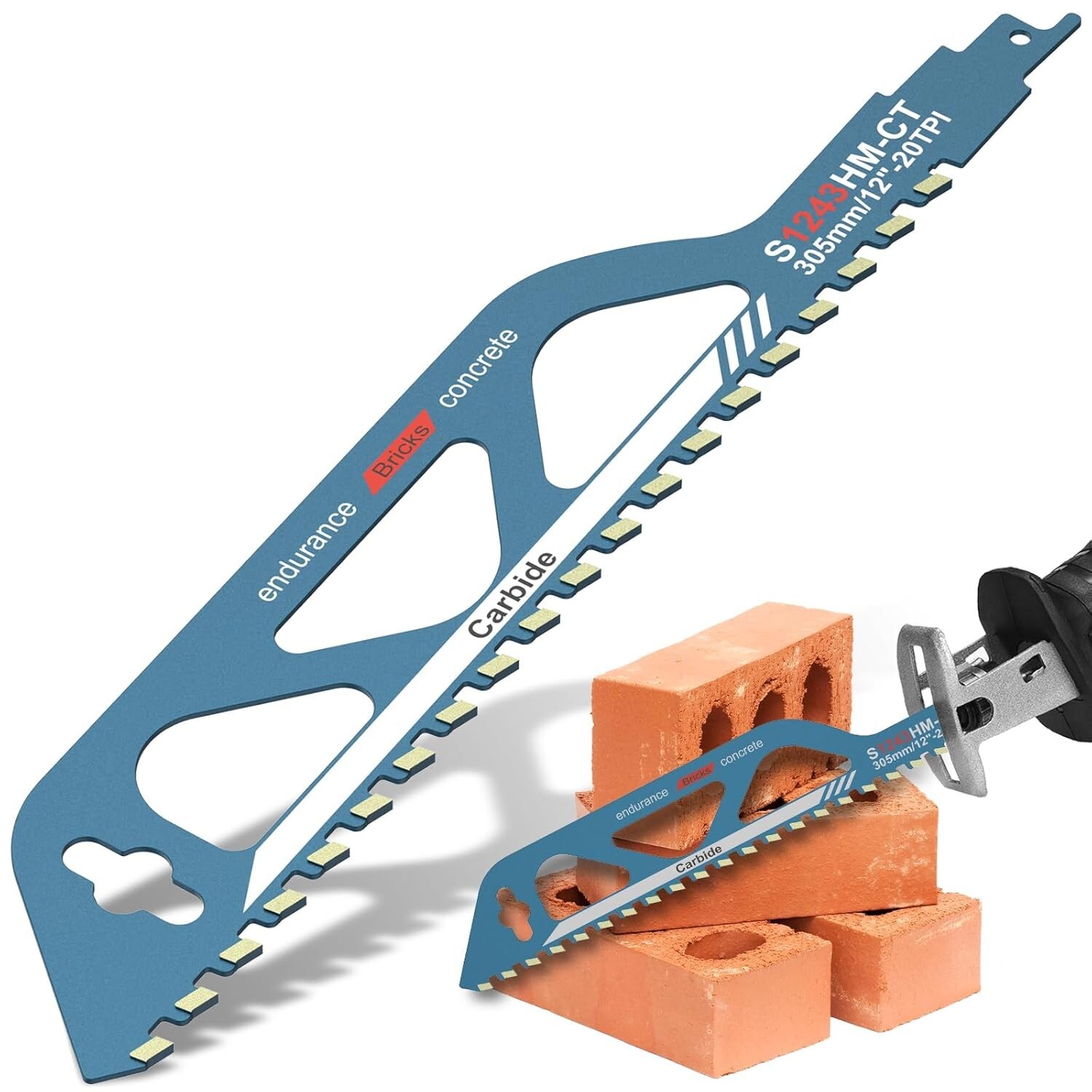 10/12/18/20inch Concrete Saw Blade, Masonry Reciprocating Saw Blades, Alloy Stee