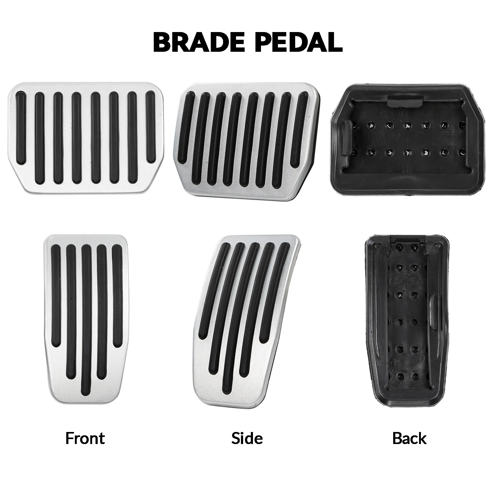 AntiSlip Foot Pedal Pads Aluminum Non-Slip Cover Accessories For Tesla Model 3/Y