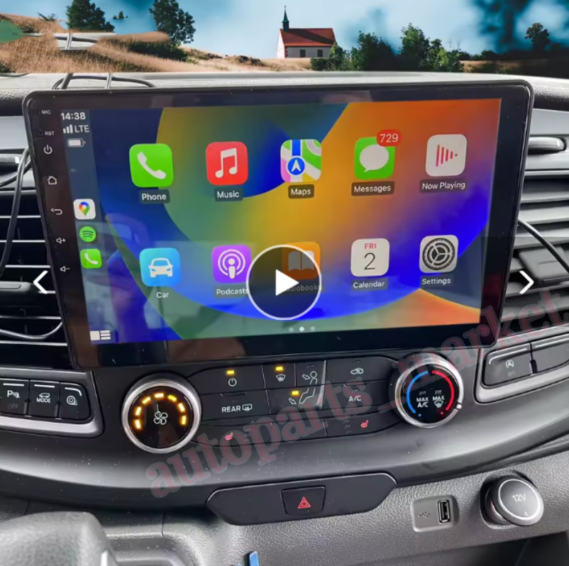 For 2020-2024 Ford Transit 150 250 350 10.1" Carplay FM GPS Dash Radio BT NAVI