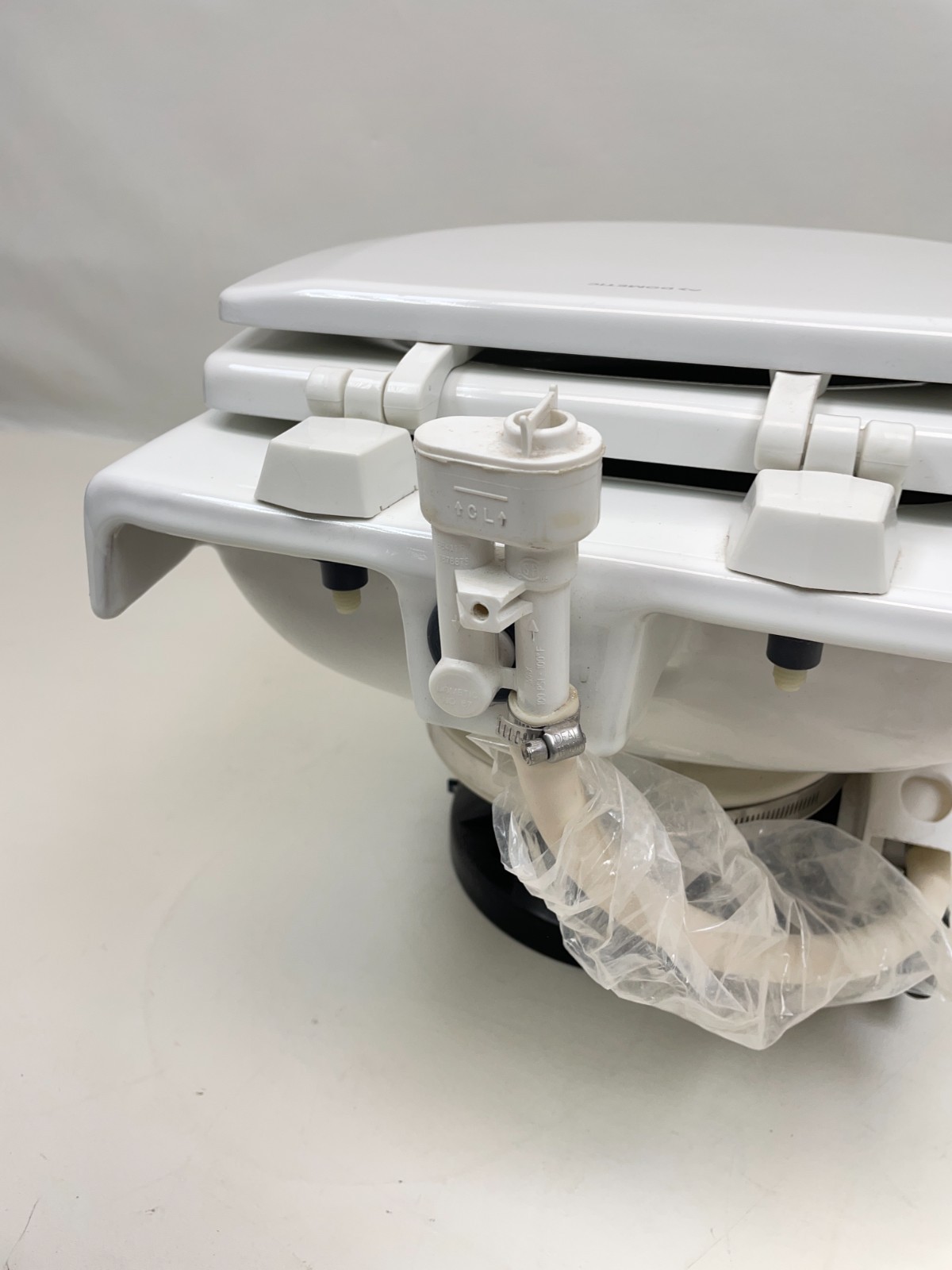 DOMETIC 312371101 SEALAND 711-M28 WHITE 700 SERIES GRAVITY DISCHARGE TOILET RV