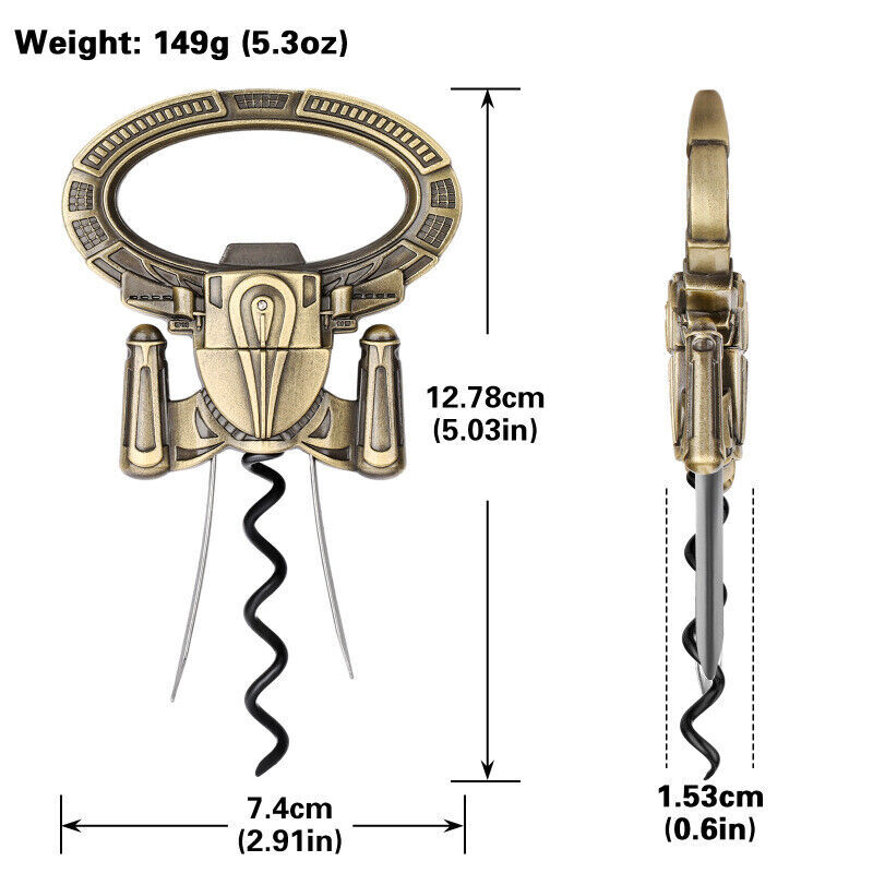 Ah-So Old Wine Opener Two-Prong Cork Puller Remover Multifunction Beer Corkscrew