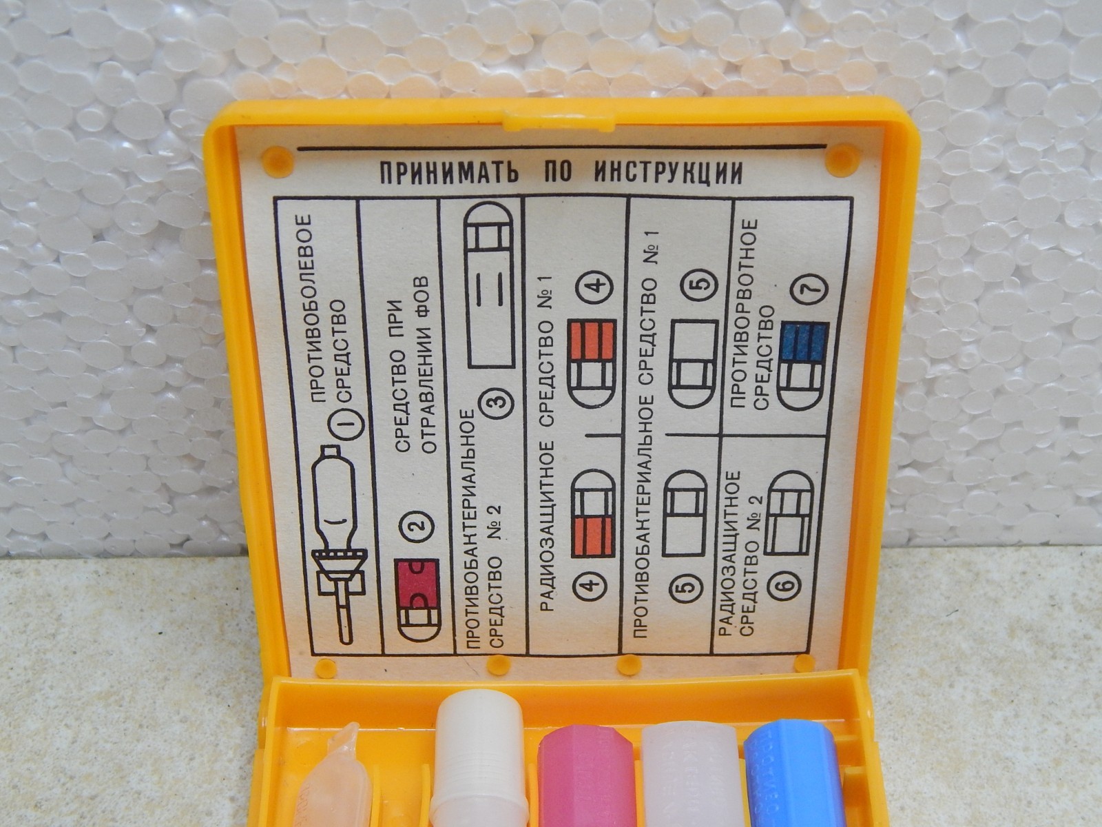 Vintage Soviet AI-2 Individual Medic First Aid Kit Box USSR Military