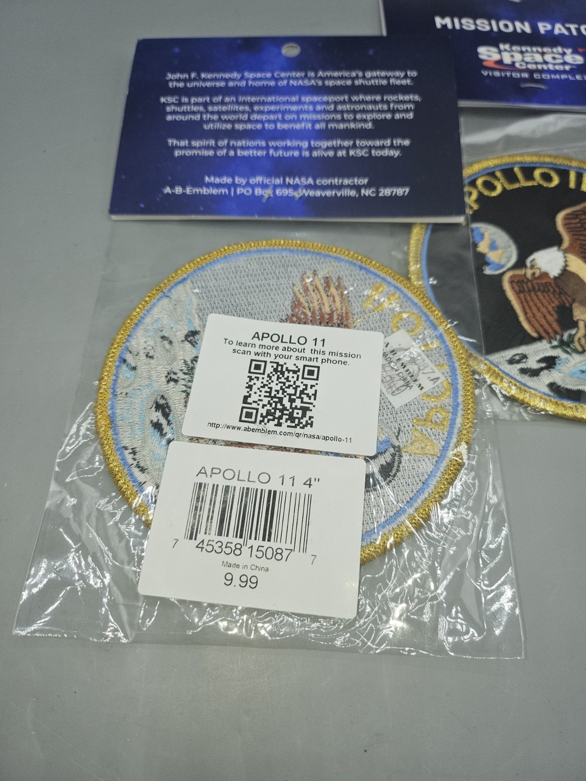 NASA Apollo 11 Mission Kennedy Space Center Spaceport USA Emblem Patch NEW