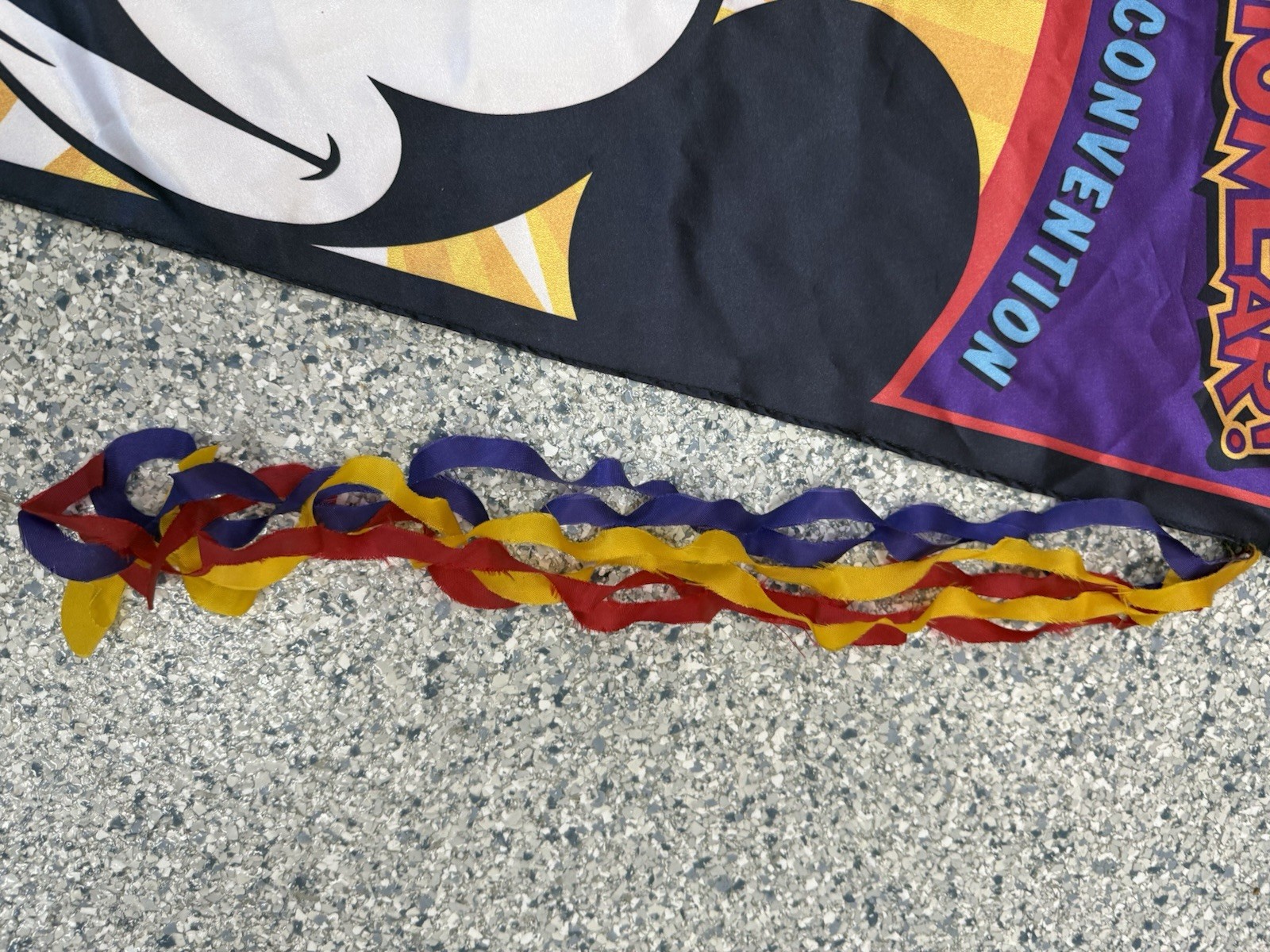 Disneyana Convention 90’s Large Flag Pennant Banner Prop 27”x 39” Conventionear