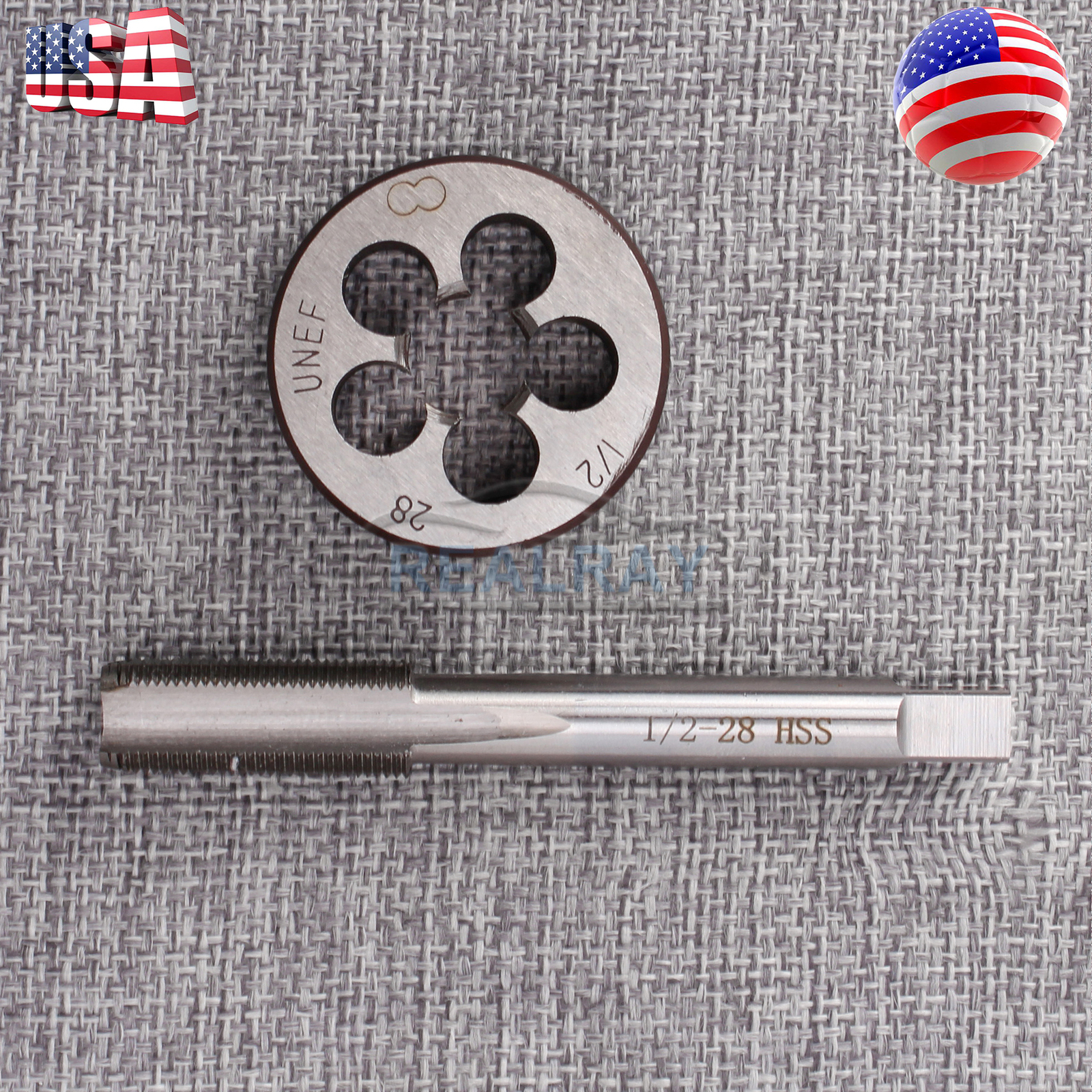 1/2"-28 Gunsmithing Tap and Die Set High Quality (1/2" x 28) 22LR 223 5.56 9mm