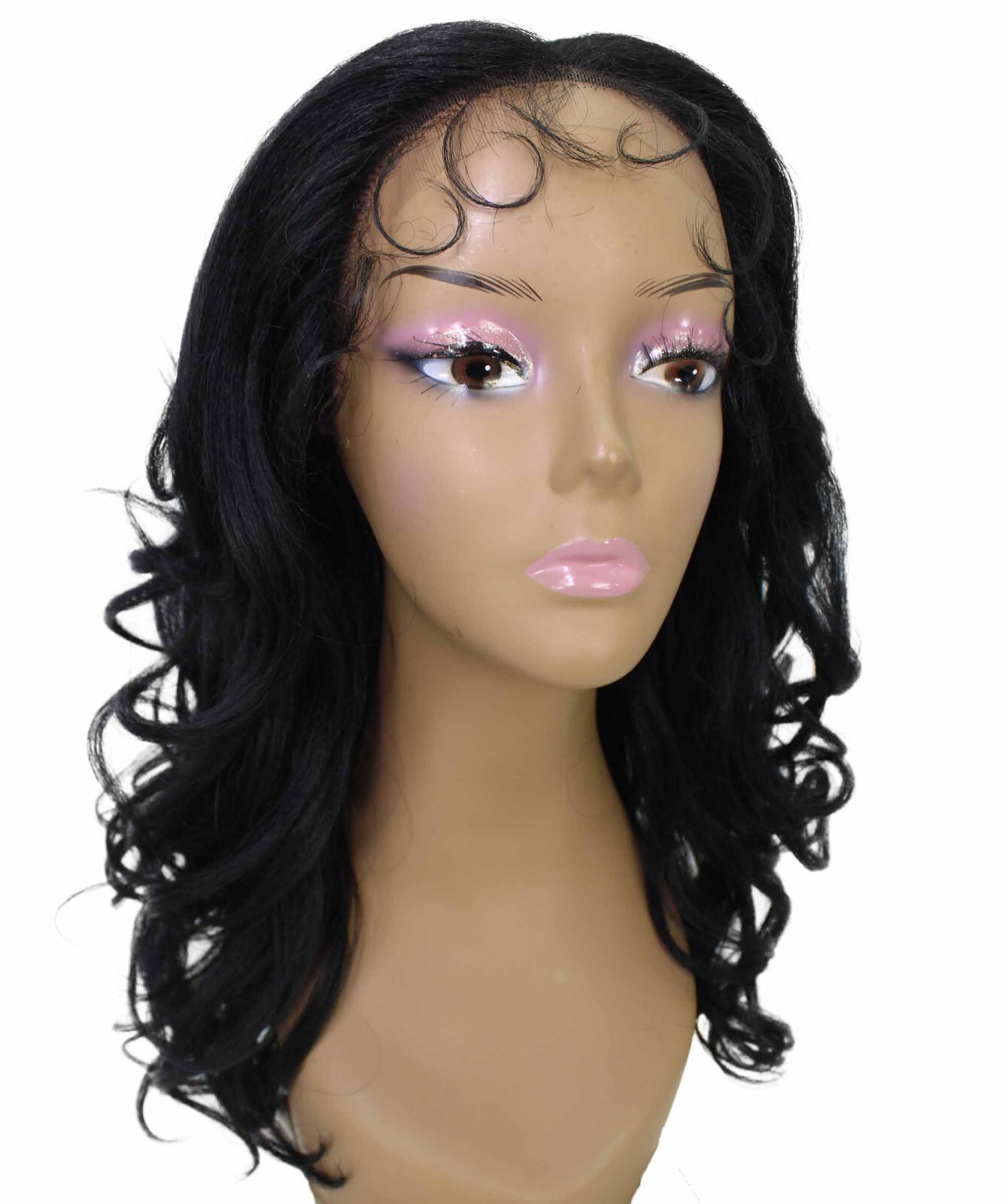 LUXLUXE Kiara Wavy Layered 18 in Long T Part Lace Front Wig, Heat Resistant