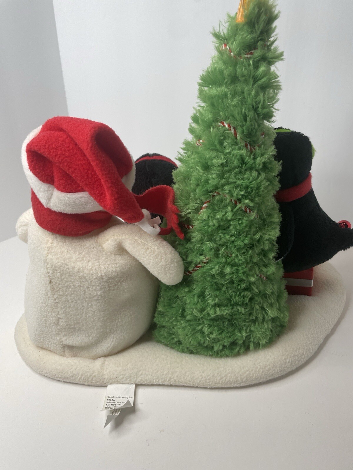 Vintage Jingle Pals Animated Musical Light Up Plush Snowman & Penguins Hallmark