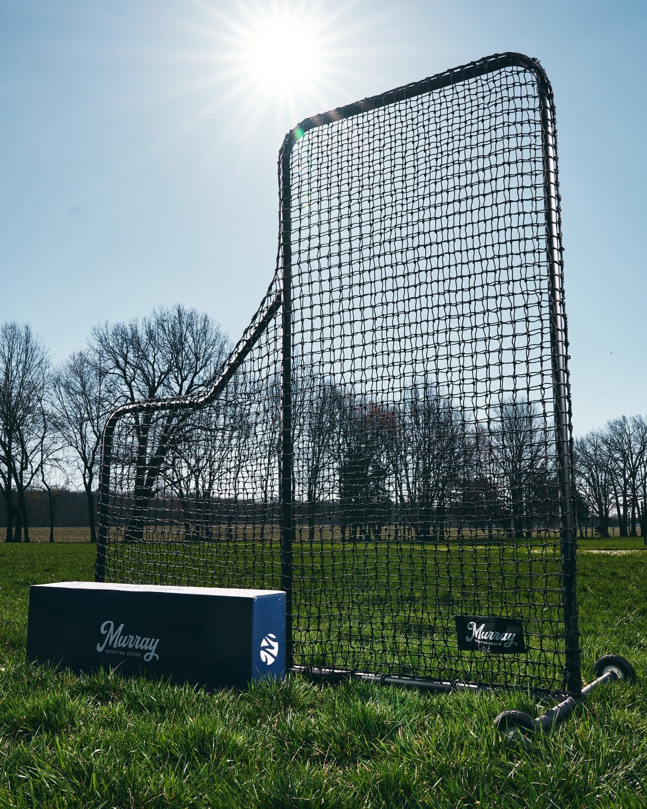 Murray Sporting Goods Baseball Batting L-Screen Protective Net - 7' x 7'