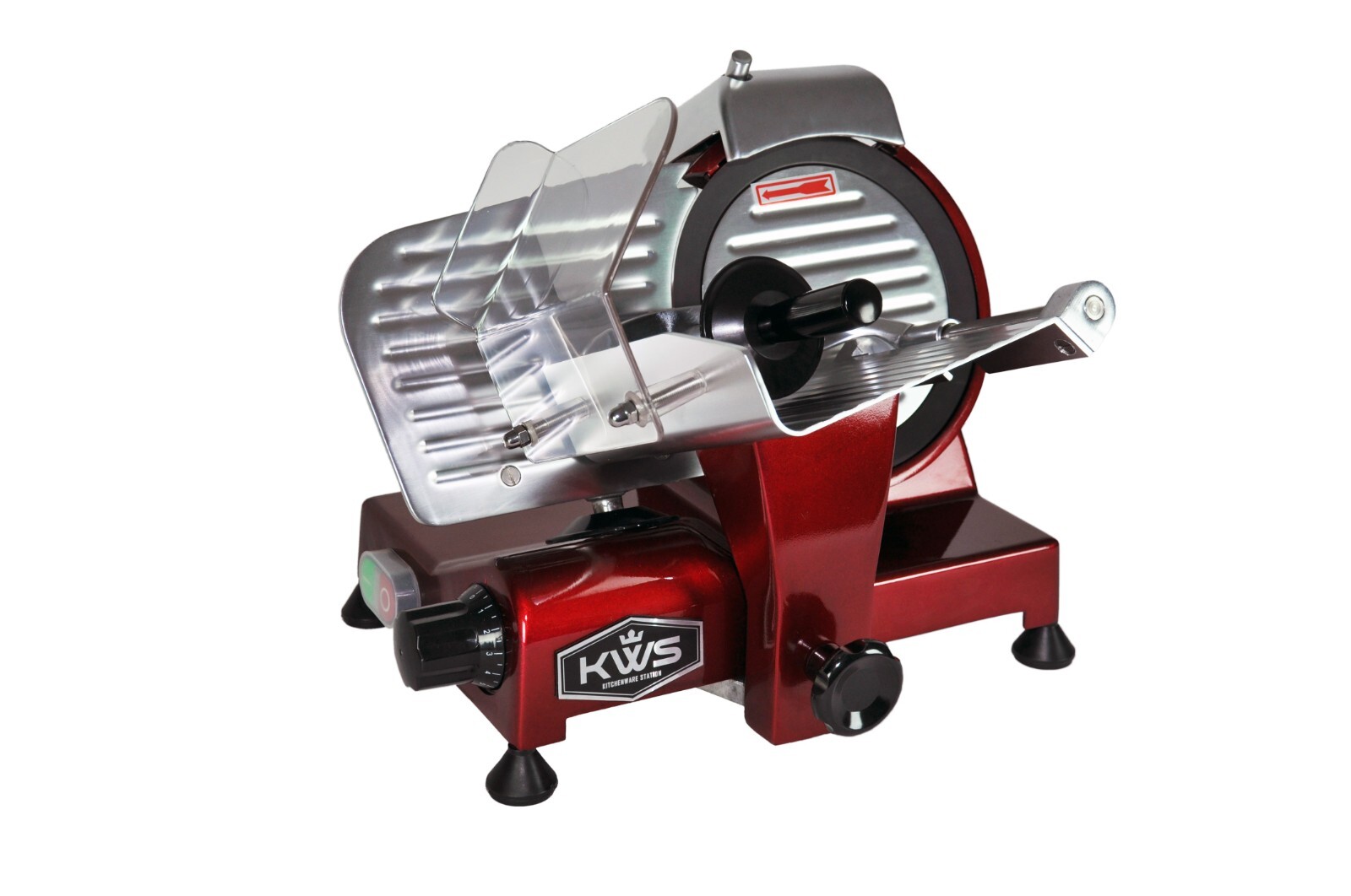 KWS MS-6RT Premium Commercial 200W Electric Slicer Frozen meat Deli slicer Red