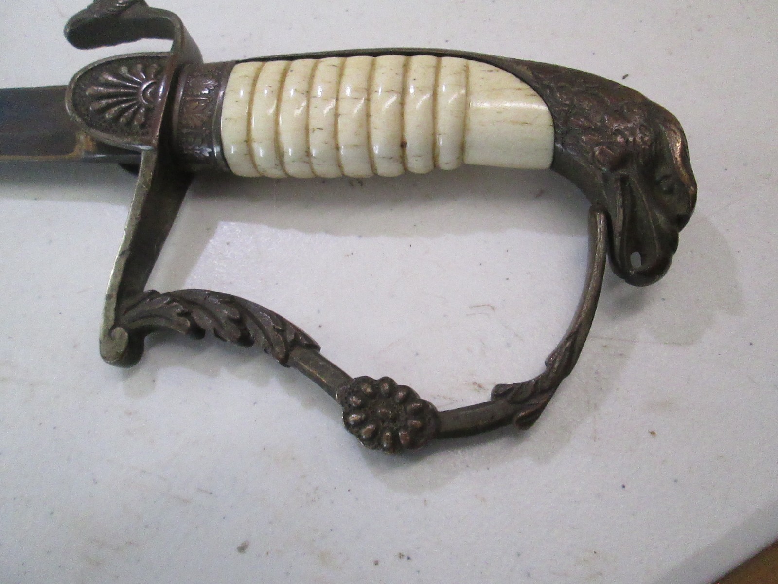 US Militia Eagle Head West Point Sword with Etched Blade