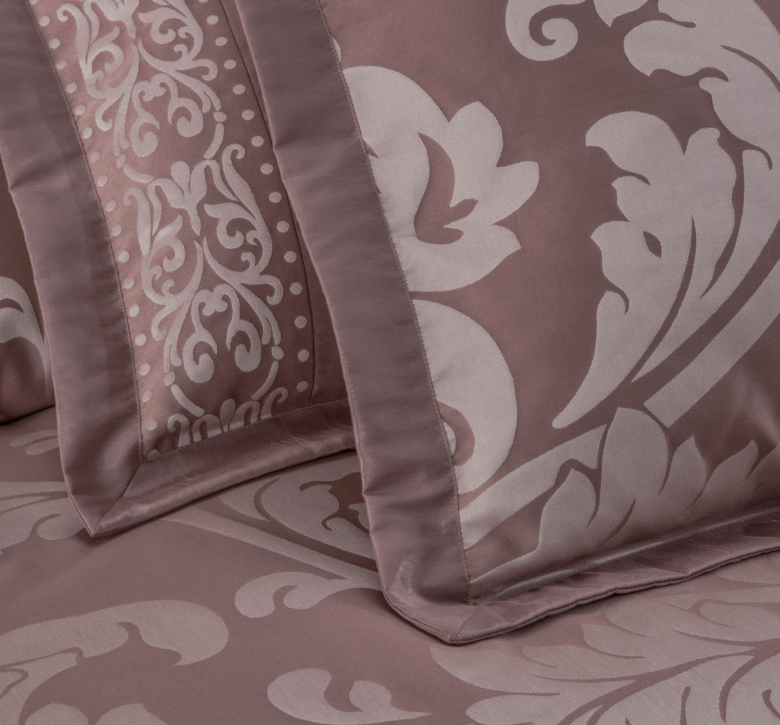 Chezmoi Collection Royale 7-Piece Bedding Set Jacquard Floral Comforter Set