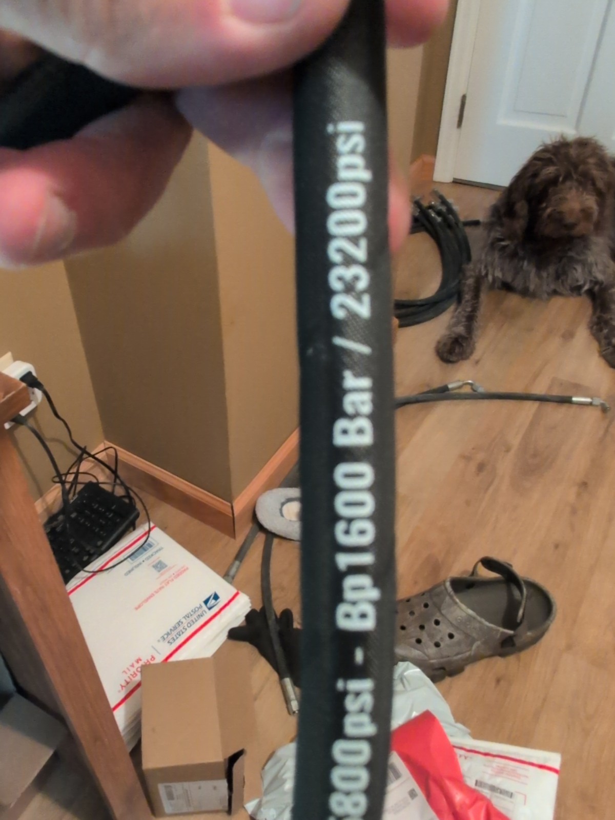 Agt Miva Chinese Mini Excavator Hydraulic Hose M14x1.5 X 36" One End 90° One Str