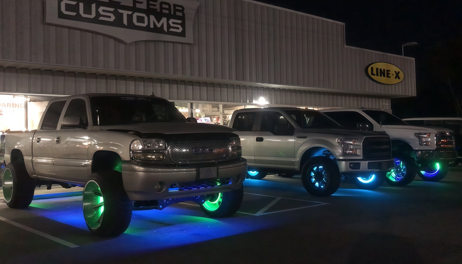 17.5" 5ROWs Brightest RGB CHASING Flow for Car Truck LED Wheel Rim Ring Lights