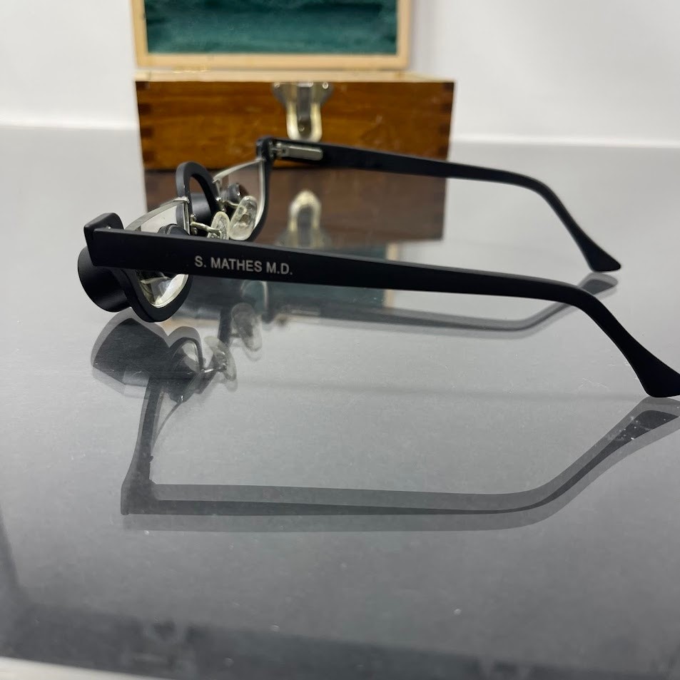 Vintage Surgical Spectacles Glasses in Wooden Box