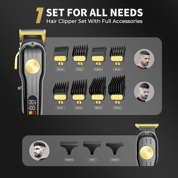 Professional Hair Clippers for Men, Professional Barber Clippers and Trimmer
