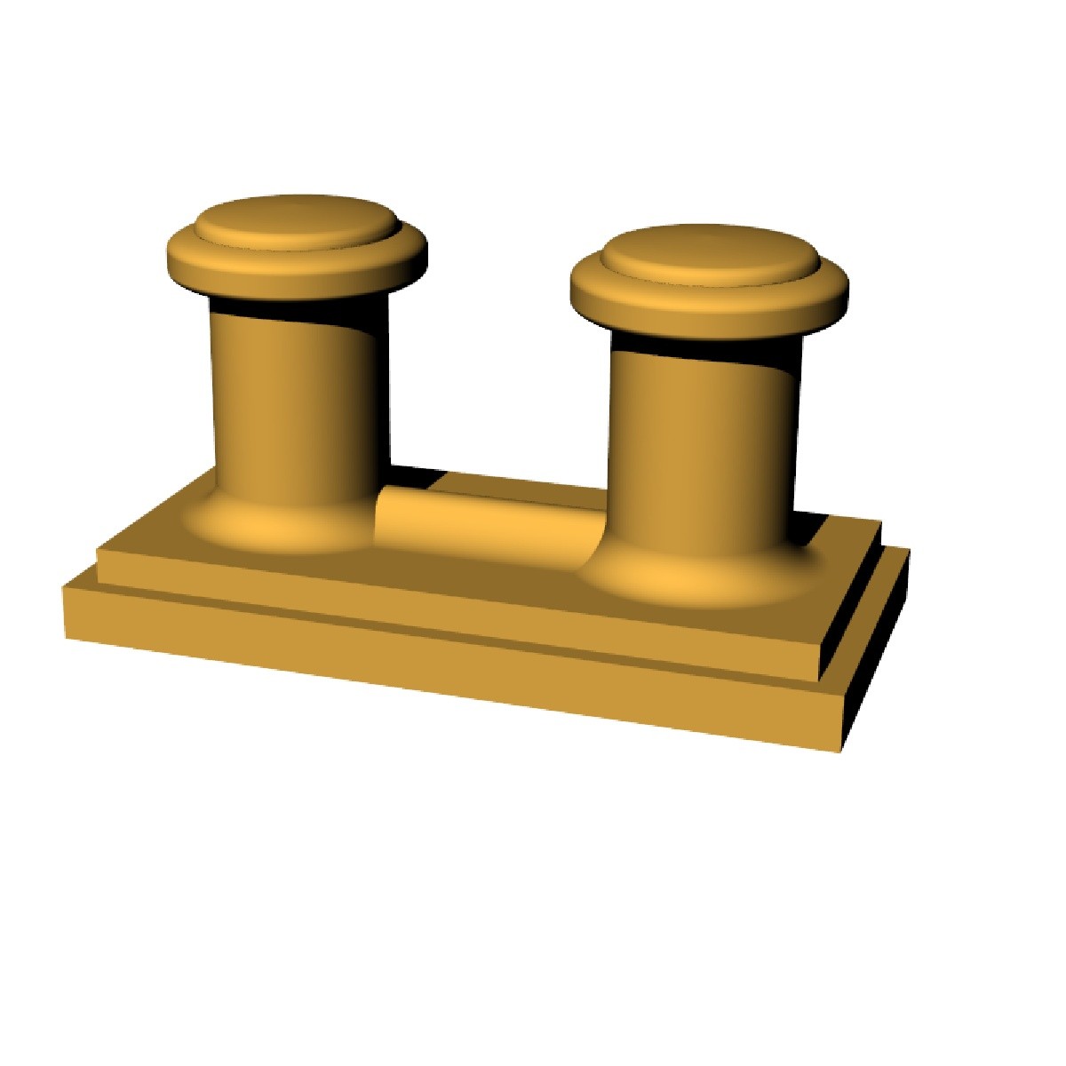 1:200 Brass Bollards Type 1 Set fits 1:200 Ship Models