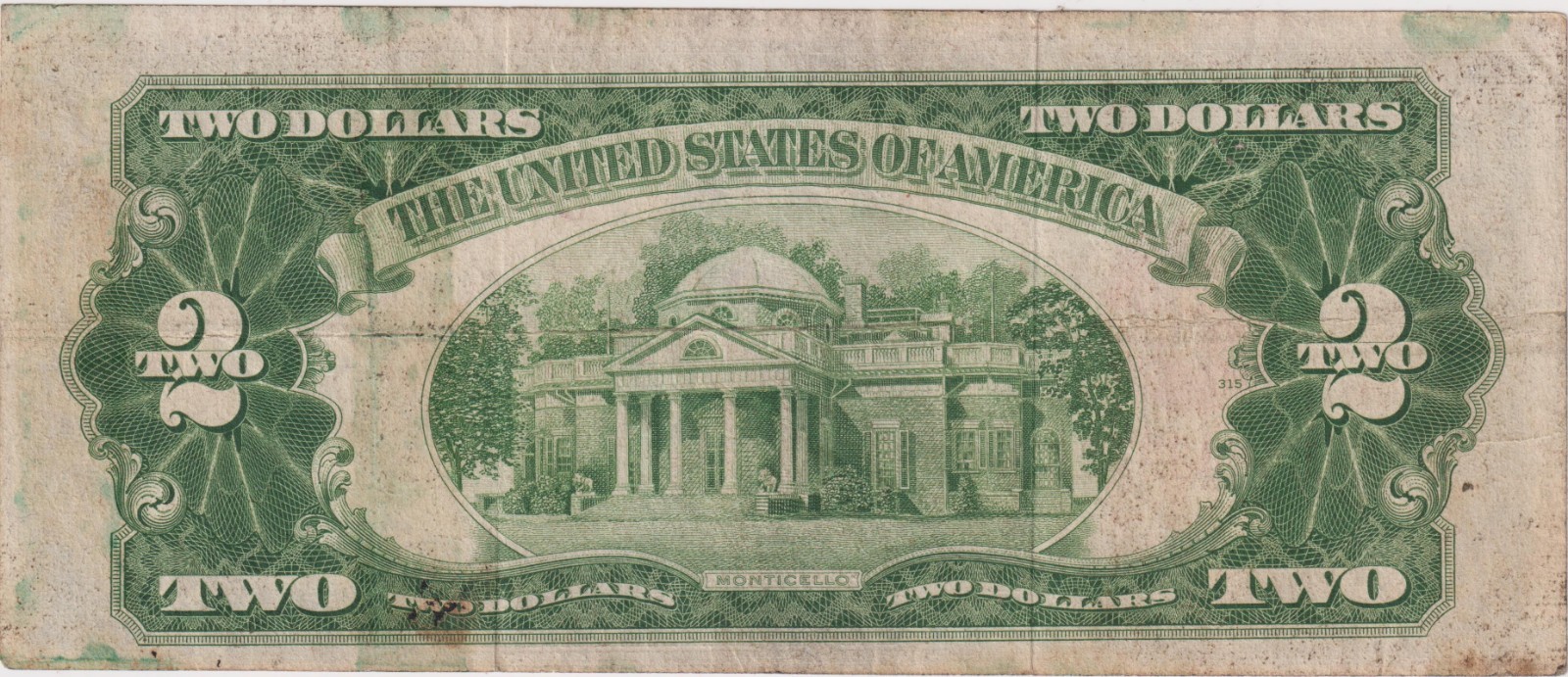 1928 D $2 Red Seal Two Dollar Bill 1928D United States Legal Tender Note Fr 1505