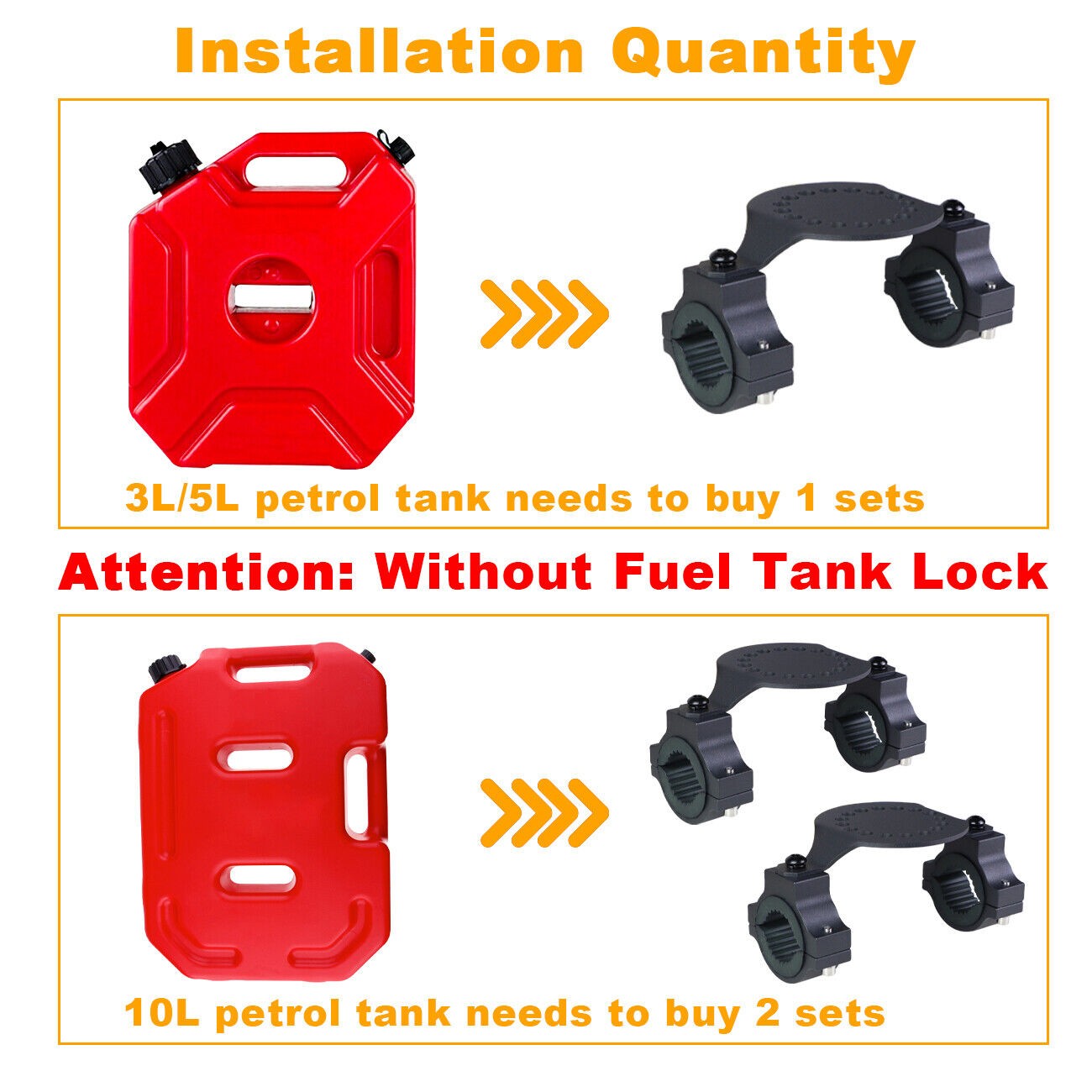 For Can Am Polaris RZR Pioneer Yamaha UTV ATV Gas Can Mount Oil Mounting Holder