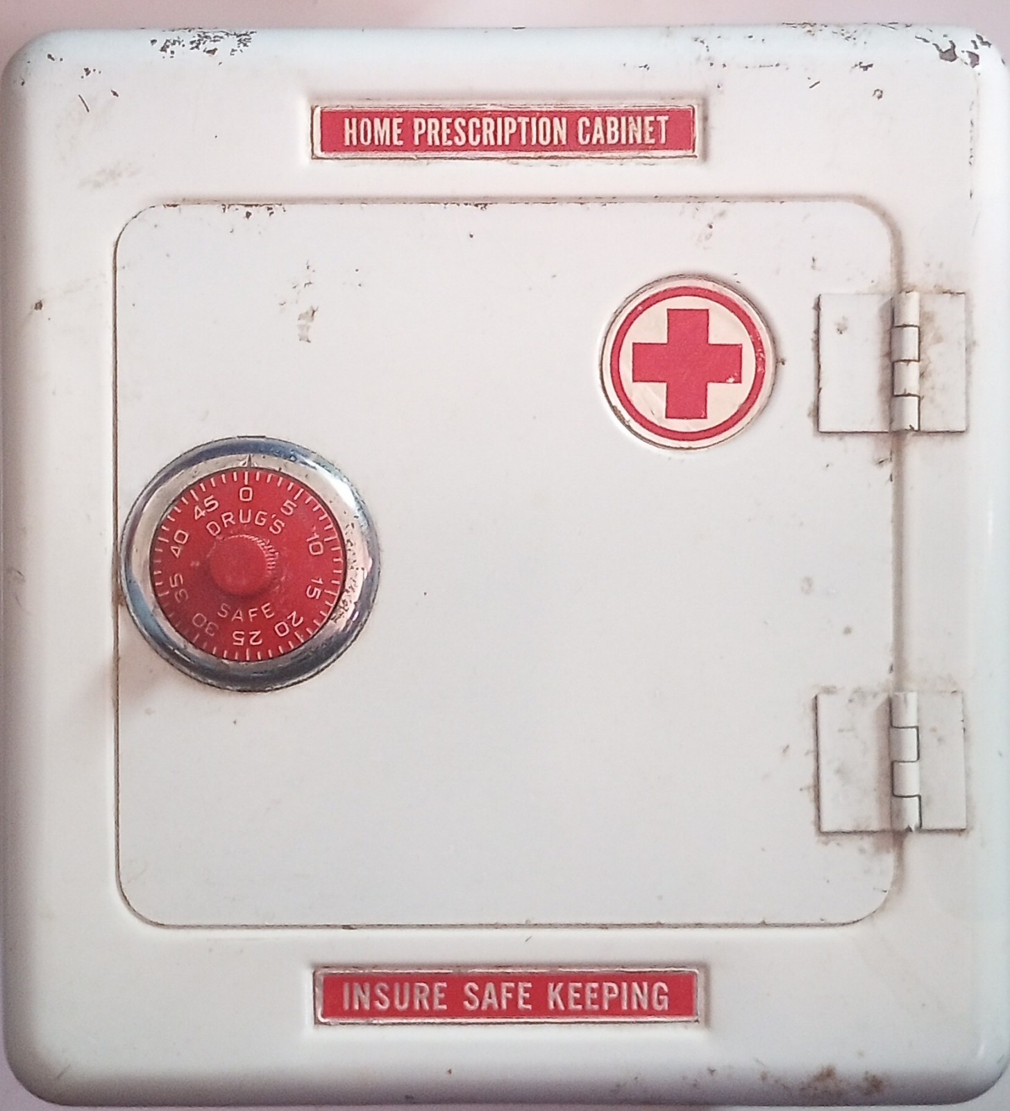 1940's-50's Superior Prescription Pill Metal Cabinet NOS With The Original...