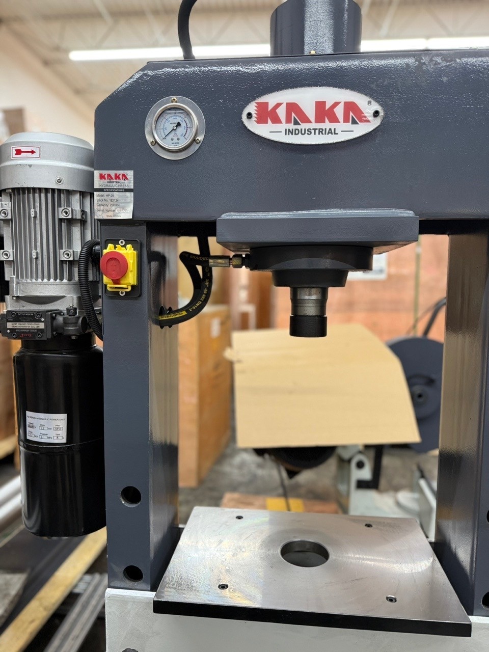 Hydraulic Press, 25-Ton H-Frame Hydraulic Shop Press HP-25 (Not brand new)