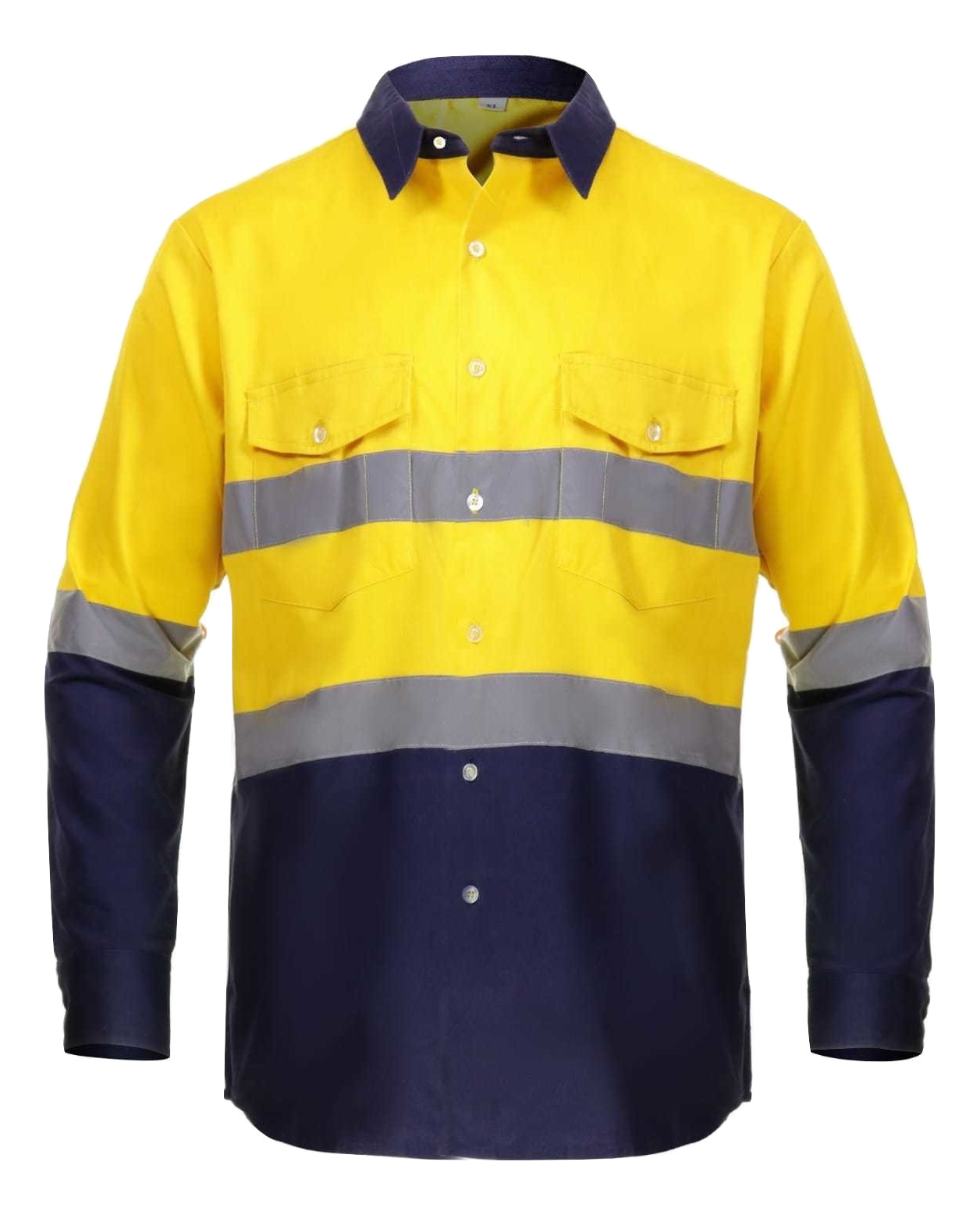 Hi Vis Reflective Safety Work Shirt Lightweight New with Tags