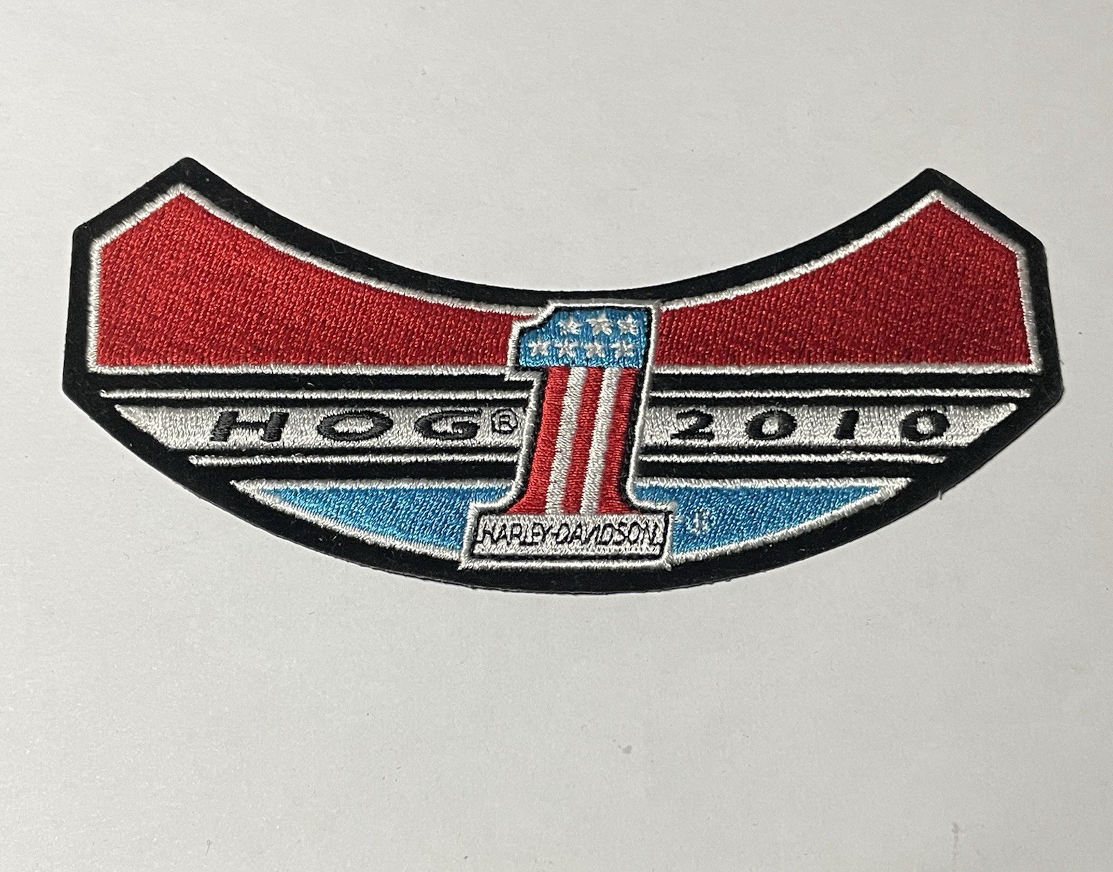 HOG HARLEY DAVIDSON OWNER'S GROUP PATCH 2010 ROCKER #L18