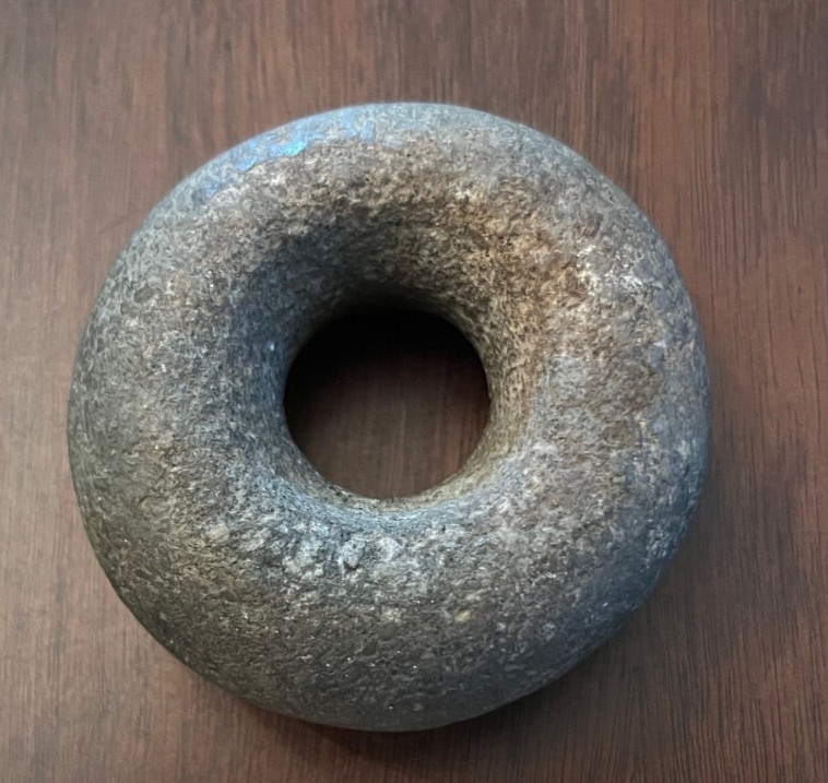 G9 Native American Mace Head/Donut Stone w/ Jackson COA - Artifact Arrowhead