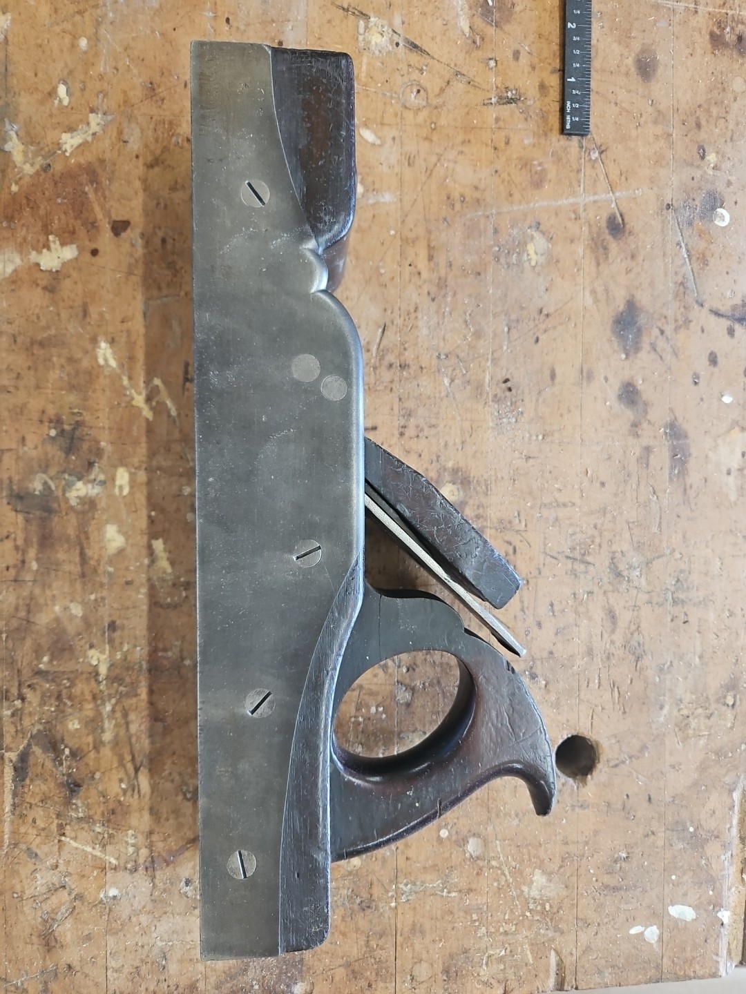 British Infill Plane Only Makers Mark Are Moulson Brothers Stamp On Iron Blade