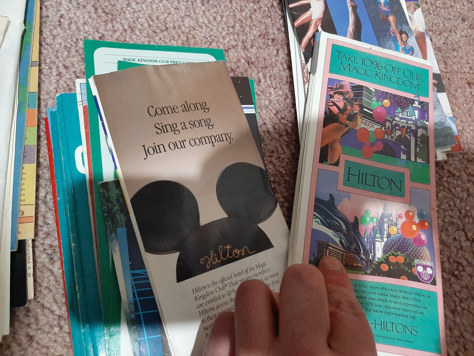 HUGE LOT - DISNEY WORLD and FLORIDA Sites - Brochures Books Souvenirs - 80s-90s